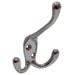 Chrome Plated Die Cast Tri Hook for Wall Mounting Coats, Hats and Accessories 107mm