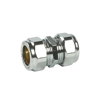 Chrome Plated Straight Coupling 1/2" x 1/2" 310