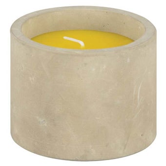 Citronella Candle in Contemporary Concrete Pot for Outdoor Insect Repellent – Natural Garden Candle