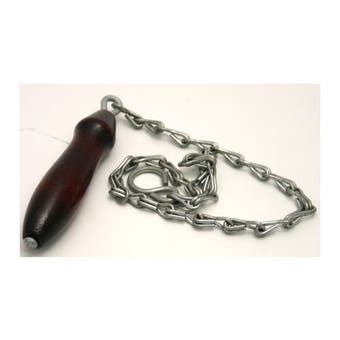 450mm Galvanised Chain and Wooden Handle Cistern Pull