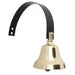 Classic Shop Bell with Black Spring - Polished Brass