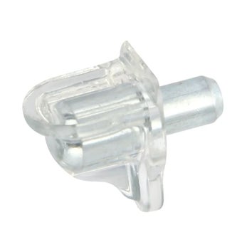 Clear Push In Shelf Supports - Pack of 8