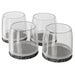 Clear PVC Chair Leg Protectors 16-19mm - 4 Pack I Flexible Ferrules for Tables and Chairs