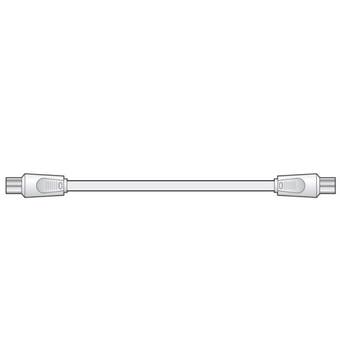 Coaxial Plug to Plug Lead - 1m length