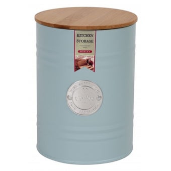 Coffee Caddy Duck Egg with Wooden Lid