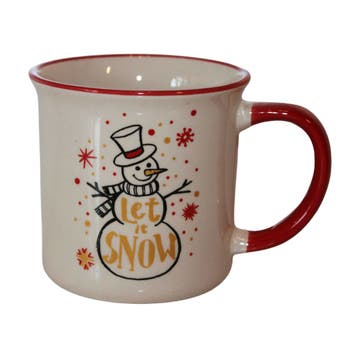 Coffee Mug Let it Snow - 9cm x 9cm