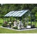 Juliana Compact Greenhouse Safety Glass Anthracite / Black 7' x 9' (Black Base Included)