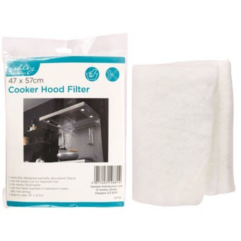Ashley Universal Cooker Hood Filter – 47 x 57cm Washable Grease & Odour Absorbing Fleece