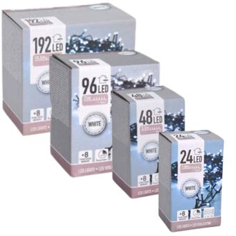 Cool white LED Battery Christmas Lights