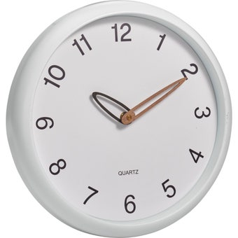 Copper and White Modern Wall Clock 30cm