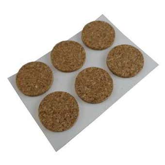 Surface Guard Round Cork Pads 19mm / 3/4" (Pack of 6)