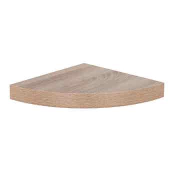 295mm Floating Corner Shelf Kit - Oak Effect
