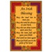 Cotton Celtic Irish Blessing Tea Towel I Irish Blessing Tea Towel with Colourful Celtic Knotwork Border