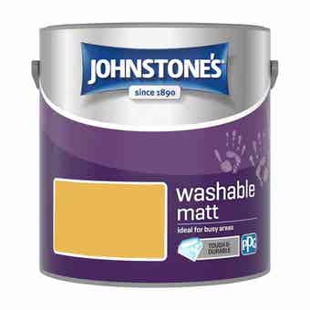 Johnstones Interior Washable Matt Paint - Crushed Pineapple 2.5L