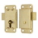 Brass cupboard lock - 63mm