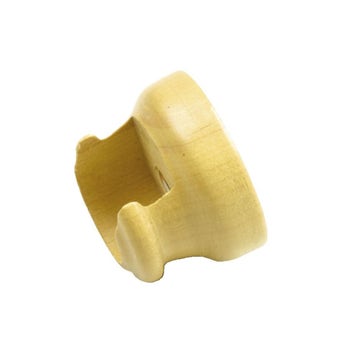 Curtain Pole Wooden Side Support - Teak l Pack of 2