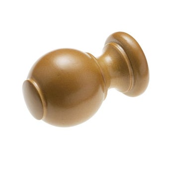 Curtain Tie Back - Teak I 2 Pieces