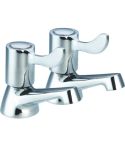 1/2"apollo 1/4" Turn Basin taps Chrome with Levers