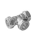 Chrome Plated Equal Tea 1/2" x 1/2" x 1/2"