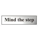 Mind The Step Self Adhesive Caution Sign