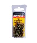 Premier ZYP Wood Screws - 4mm x 16mm - Pack of 40