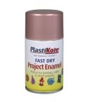 Plasti-kote Fast Dry Enamel Aerosol Paint Rose Gold 100ml