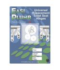 Universal Toilet Seat Hinges Kit - Chrome plated