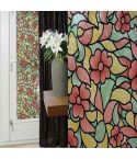 Floral Stained Glass Effect Self Adhesive Contact - 2m x 45cm