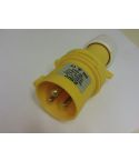 110v 16 Amp IP44 Site Yellow Industrial 3 Pin Socket