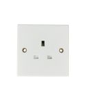 Un-switched 13 Amp Socket - White