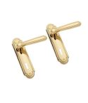 Basta Regency Polished Brass Lever Lock Door Handles - Set of 2