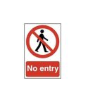 No entry - PVC Sign (200 x 300mm)