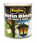 Rustins Quick Dry Paint Satin Black 2.5L