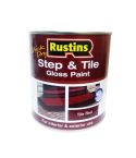 Rustins Quick Dry Step & Tile Gloss Red Paint - 1L