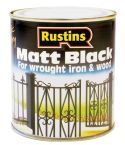 Rustins Quick Drying Paint Black Matt 500ml