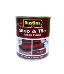Rustins Quick Dry Step & Tile Gloss Red Paint - 500ml