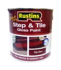 Rustins Quick Dry Step & Tile Gloss Red Paint - 2.5L