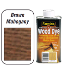 Rustins Wood Dye For Interior & Exterior - Brown Mahogany 1L