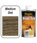Rustins Wood Dye For Interior & Exterior - Medium Oak 1L