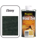 Rustins Wood Dye For Interior & Exterior - Ebony 1L