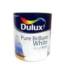 Dulux Vinyl Matt Paint - Pure Brilliant White 1L