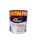 Dulux High Gloss Paint - Pure Brilliant White 750ml + 33% Extra Free