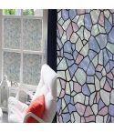 Pebbled Stained Glass Effect Self Adhesive Window Contact 1m x 45cm 