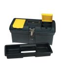 12 1/2" Plastic Toolbox with metal latch