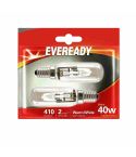 Eveready 30W Cooker Hood Halogen E14/ SES Light Bulb - Pack of 2
