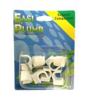 Easi Plumb Nail Pipe Clips -  15mm - Pack of 8