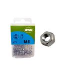 Amig Zinc Plated Steel Hexagon Nuts - M3 - Pack Of 71