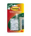 Command™ Outdoor Clear Hanging Light Clips - Pack Of 16