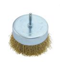 F.F.Group Wire Wheel Brush Cup With Shank - 75mm