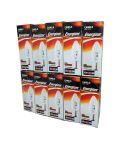 Energizer 33W Eco Halogen Clear Candle SBC / B15 Lightbulb - Pack Of 10